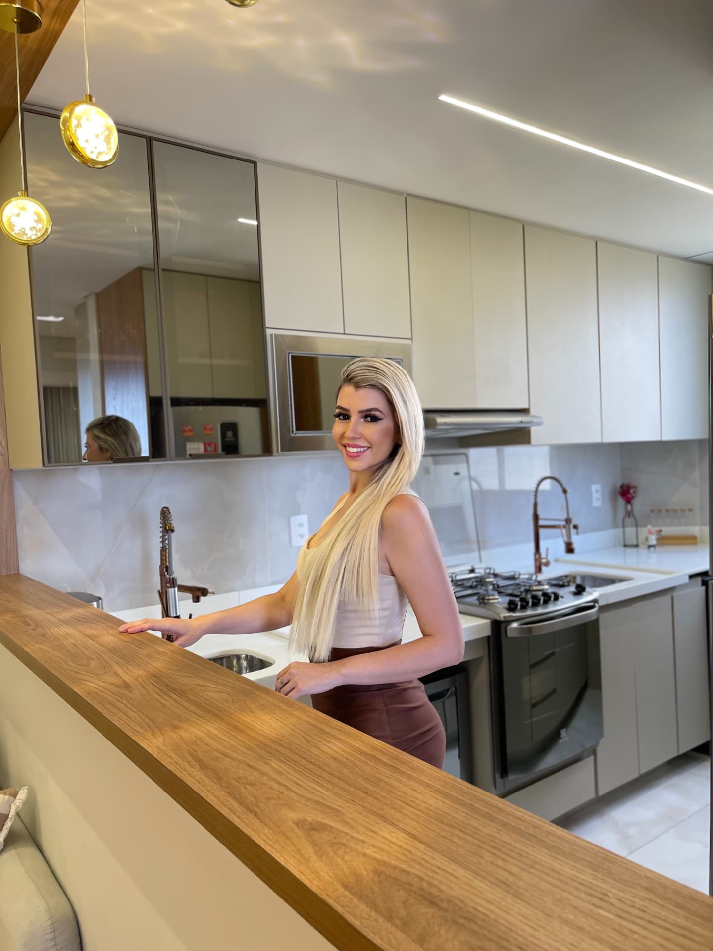 Rafaela Borges Marques em um projeto de interiores da RB Interiores